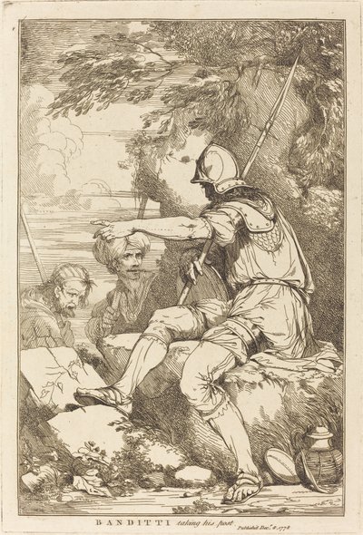 Banditti tar sin post av John Hamilton Mortimer
