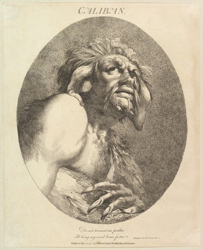 Caliban tolv karaktärer från Shakespeare, 20 maj 1775. av John Hamilton Mortimer
