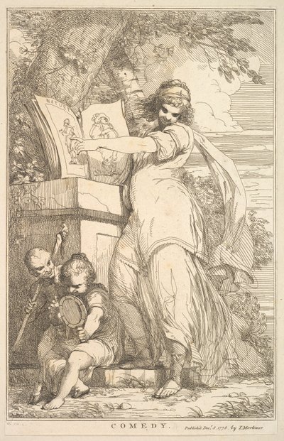 Komedi från femton etsningar tillägnad Sir Joshua Reynolds, 8 december 1778. av John Hamilton Mortimer