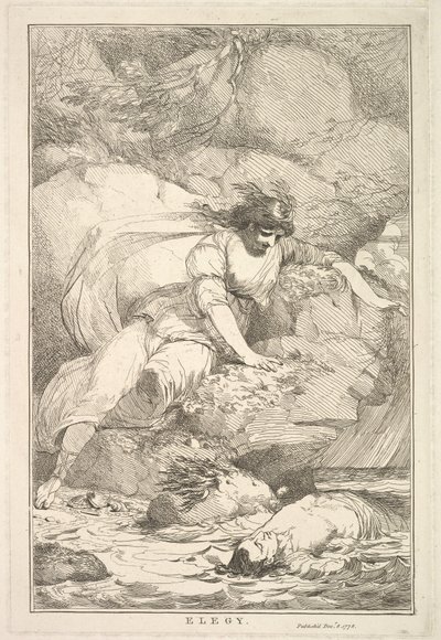 Elegi från femton etsningar tillägnad Sir Joshua Reynolds, 8 december 1778. av John Hamilton Mortimer