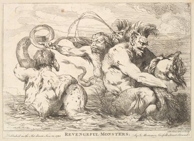Revengeful Monsters, 25 januari 1780. av John Hamilton Mortimer