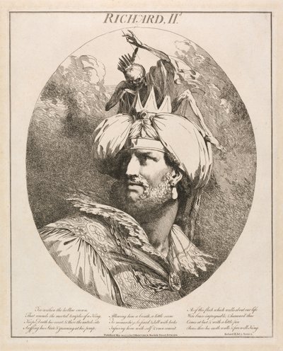 Richard II, ur Richard II, akt III, scen 2 av John Hamilton Mortimer