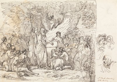 Saint Paul predikar för britterna av John Hamilton Mortimer
