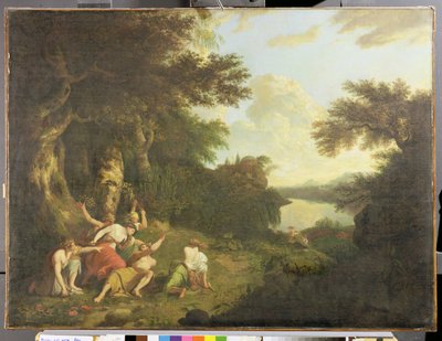 Orfeus död, ca 1770 av John Hamilton Mortimer