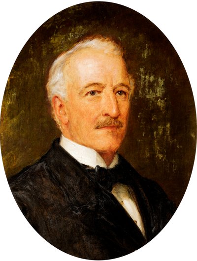 Baron Charles Conrad Adolphus du Bois de Ferrieres (1823-1908), liberal parlamentsledamot för Cheltenham (1880-85), ca 1885-1900 (olja på duk) av John Hanson Walker