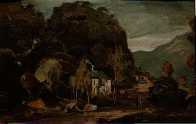 Borrowdale (akvarell på papper) av John Harden