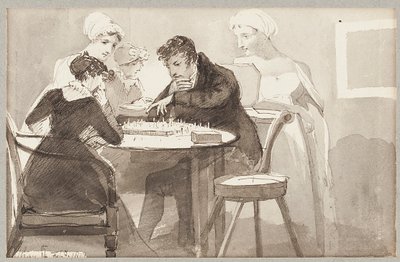 Schack, 1812 (wc på papper) av John Harden