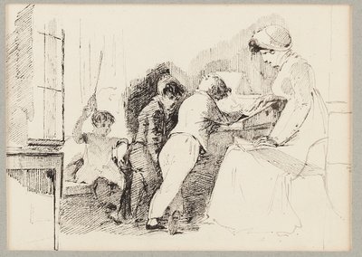 Jessy, Robert, Joseph och Sophie, 1818 av John Harden