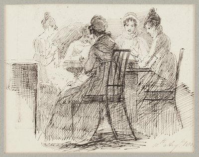 Sittande grupp, 1808 av John Harden