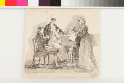 Konserten, 25 september 1805 (penna och bläck på papper) av John Harden