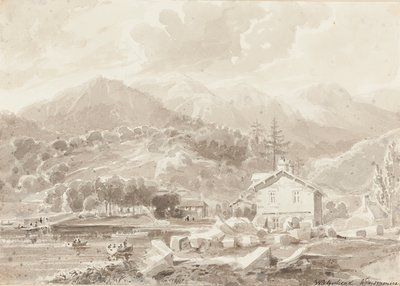 Waterhead, Lake Windermere (wc på papper) av John Harden