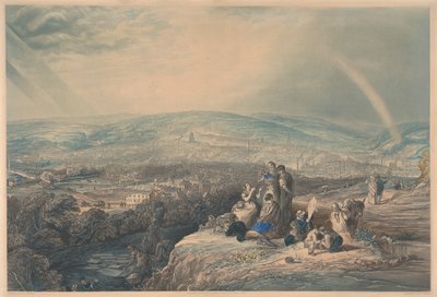 Panoramautsikt över Sheffield av John Harris