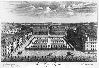 Röda Lyon Square av John Harris