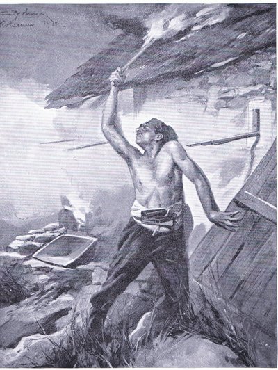En gränsincident från Balkankriget 1912, från Hutchinson