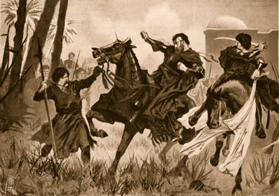 Sebastian I:s nederlag och död i slaget vid Alcazar av John Harris Valda