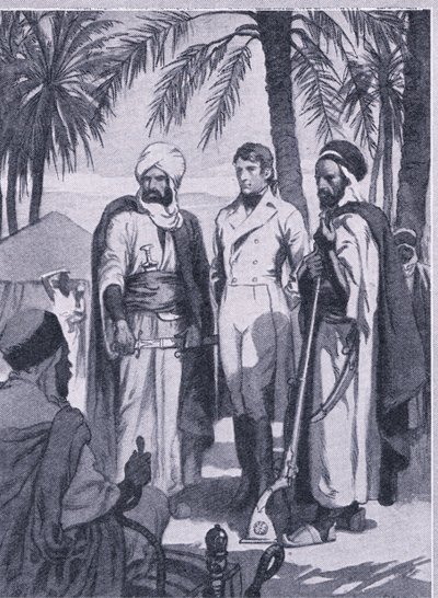 År 1853 gav sig David Livingstone tillsammans med ett litet sällskap infödda ut på en 1000 mil resa genom träsk och skogar, Newnes Pictorial Knowledge publicerad av Newnes, c.1950-talet (litho) av John Harris Valda