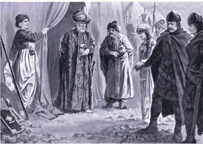 Ivan Shishman III levererar sin syster till Sultan Murad I, AD1366, från Hutchinson