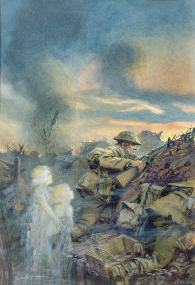 En av de saker vi kämpar för (wc och krita på papper) av John Harris Valda