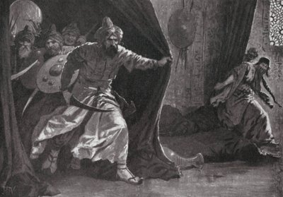 Kungliga gardets revolt i Damaskus (litografi) av John Harris Valda