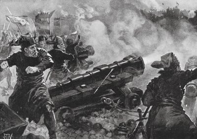 Turkarnas belägring av Konstantinopel (litografi) av John Harris Valda