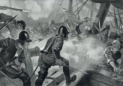 Slaget vid Lepanto av John Harris Valda