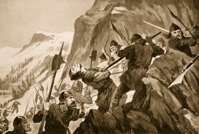 Slaget vid Morgarten, 1315 av John Harris Valda
