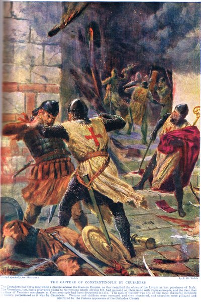 Korsfararnas erövring av Konstantinopel av John Harris Valda