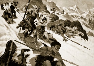 Cimbri i Alperna av John Harris Valda