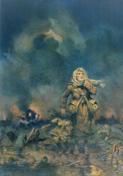 Skalet (wc och krita på papper) av John Harris Valda