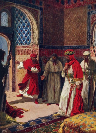 Boabdils sista råd vid Alhambra av John Harris Valda