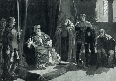 Owen Glendowers parlament (litho) av John Harris Valda