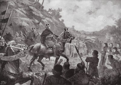 Vilhelm Erövrarens marsch in i Wales av John Harris Valda