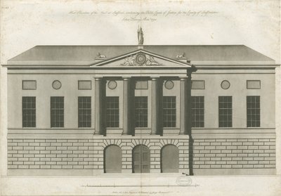 Stafford - Shire Hall: akvatintgravyr av John Harvey
