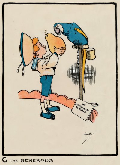 G den generösa / J. Hassall / Zeichnung, 1903 av John Hassall