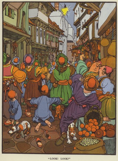 "Titta titta!" (färg litho) av John Hassall