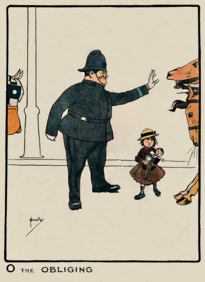O den förpliktigande / J. Hassall / Teckning, 1903 av John Hassall
