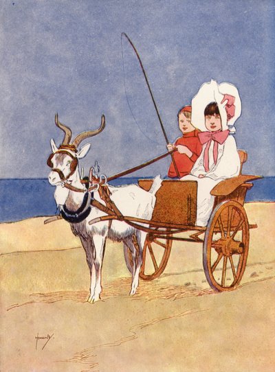 "Farbror Reggie hyrde get-schäsjan åt oss" (färg litho) av John Hassall