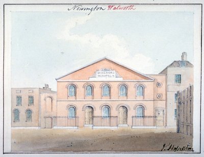 Beresford Chapel, Beresford Street, Southwark, London, 1824 av John Hassell