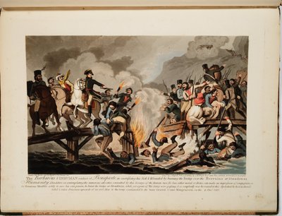 Fransk armé korsade Berezina i november 1812, 1813 av John Hassell