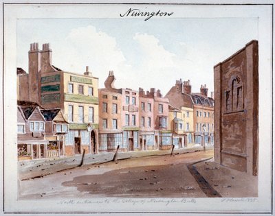 Newington, Southwark, London, 1825 av John Hassell