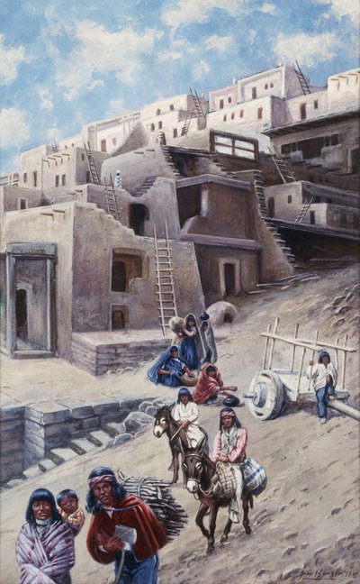 Pueblo Village, 1900 av John Hauser