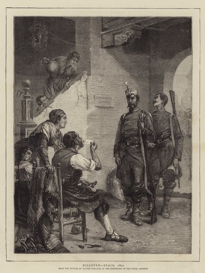 Inkvarterad i Spanien, 1874 av John Haynes Williams