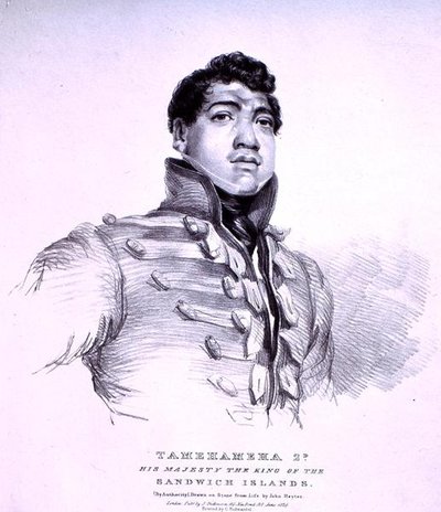 Tamehameha 2: His Majesty the King of the Sandwich Islands (litho) av John Hayter