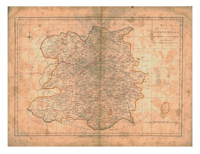 En karta över Shropshire, c1788 av John Haywood