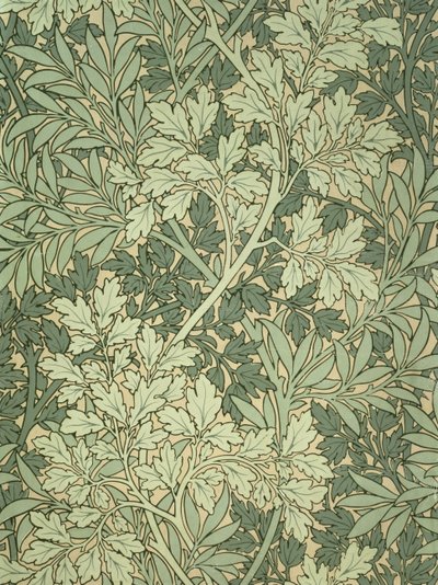 Bladtapeter, designade av John Henry Dearle (1860-1932) för Morris and Company av John Henry Dearle