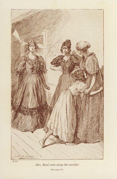 Illustration till Jane Eyre av Charlotte Bronte (litografi) av John Henry Frederick (after) Bacon