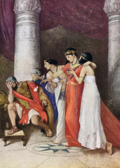 Antonius och Kleopatra av John Henry Frederick after Bacon