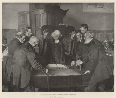 Ordination av äldste i den skotska kyrkan av John Henry Lorimer