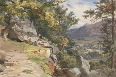 Utsikt från Craig-y-Barns, Dunkeld, tittar söderut av John Henry Mole