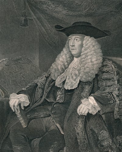 Charles Pratt, förste Earl Camden, början av mitten av 1800-talet. av John Henry Robinson